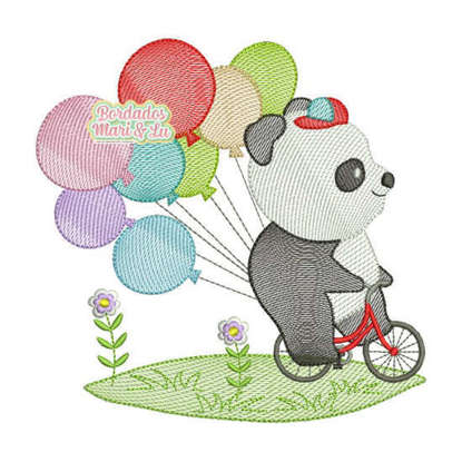 Panda Bike Balões