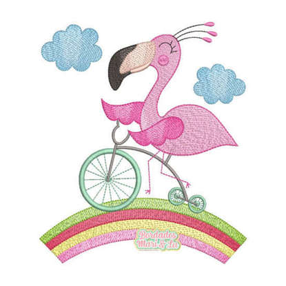 Flamingo na Bike