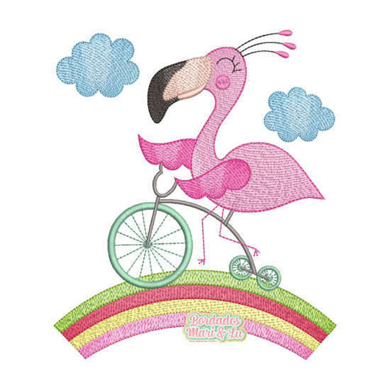 Flamingo na Bike