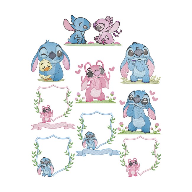 Coleção Stitch e Angel